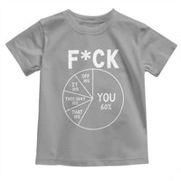 Funny Fuck Profanity Pie Chart You Off It This Shit That Toddler T Shirt Sarcastic Anti Social Office Humor
