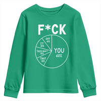 Funny Fuck Profanity Pie Chart You Off It This Shit That Youth Sweatshirt Sarcastic Anti Social Office Humor