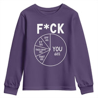 Funny Fuck Profanity Pie Chart You Off It This Shit That Youth Sweatshirt Sarcastic Anti Social Office Humor