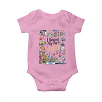 I Survived My Trip To NYC Iconic Symbols Graphic Baby Onesie Funny New York City Travel Humor Vacation Souvernir