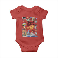 I Survived My Trip To NYC Iconic Symbols Graphic Baby Onesie Funny New York City Travel Humor Vacation Souvernir