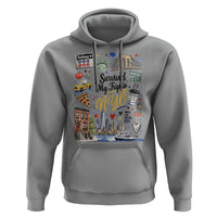 I Survived My Trip To NYC Iconic Symbols Graphic Hoodie Funny New York City Travel Humor Vacation Souvernir