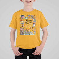 I Survived My Trip To NYC Iconic Symbols Graphic T Shirt For Kid Funny New York City Travel Humor Vacation Souvernir
