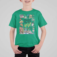 I Survived My Trip To NYC Iconic Symbols Graphic T Shirt For Kid Funny New York City Travel Humor Vacation Souvernir