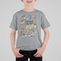 I Survived My Trip To NYC Iconic Symbols Graphic T Shirt For Kid Funny New York City Travel Humor Vacation Souvernir
