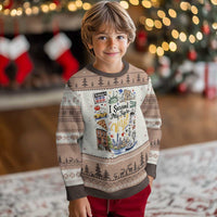 I Survived My Trip To NYC Iconic Symbols Graphic Ugly Christmas Sweater Funny New York City Travel Humor Vacation Souvernir