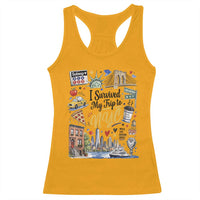 I Survived My Trip To NYC Iconic Symbols Graphic Racerback Tank Top Funny New York City Travel Humor Vacation Souvernir