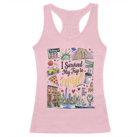 I Survived My Trip To NYC Iconic Symbols Graphic Racerback Tank Top Funny New York City Travel Humor Vacation Souvernir