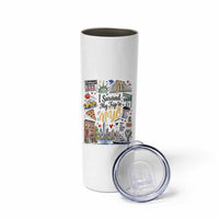 I Survived My Trip To NYC Iconic Symbols Graphic Skinny Tumbler Funny New York City Travel Humor Vacation Souvernir