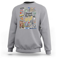 I Survived My Trip To NYC Iconic Symbols Graphic Sweatshirt Funny New York City Travel Humor Vacation Souvernir