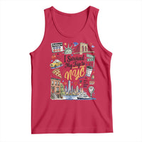 I Survived My Trip To NYC Iconic Symbols Graphic Tank Top Funny New York City Travel Humor Vacation Souvernir