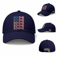 Boone Name Lover American Flag USA Stars Stripes Baseball Cap