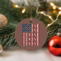 Boone Name Lover American Flag USA Stars Stripes Ceramic Ornament