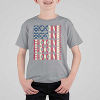 Boone Name Lover American Flag USA Stars Stripes T Shirt For Kid