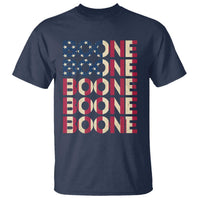 Boone Name Lover American Flag USA Stars Stripes T Shirt