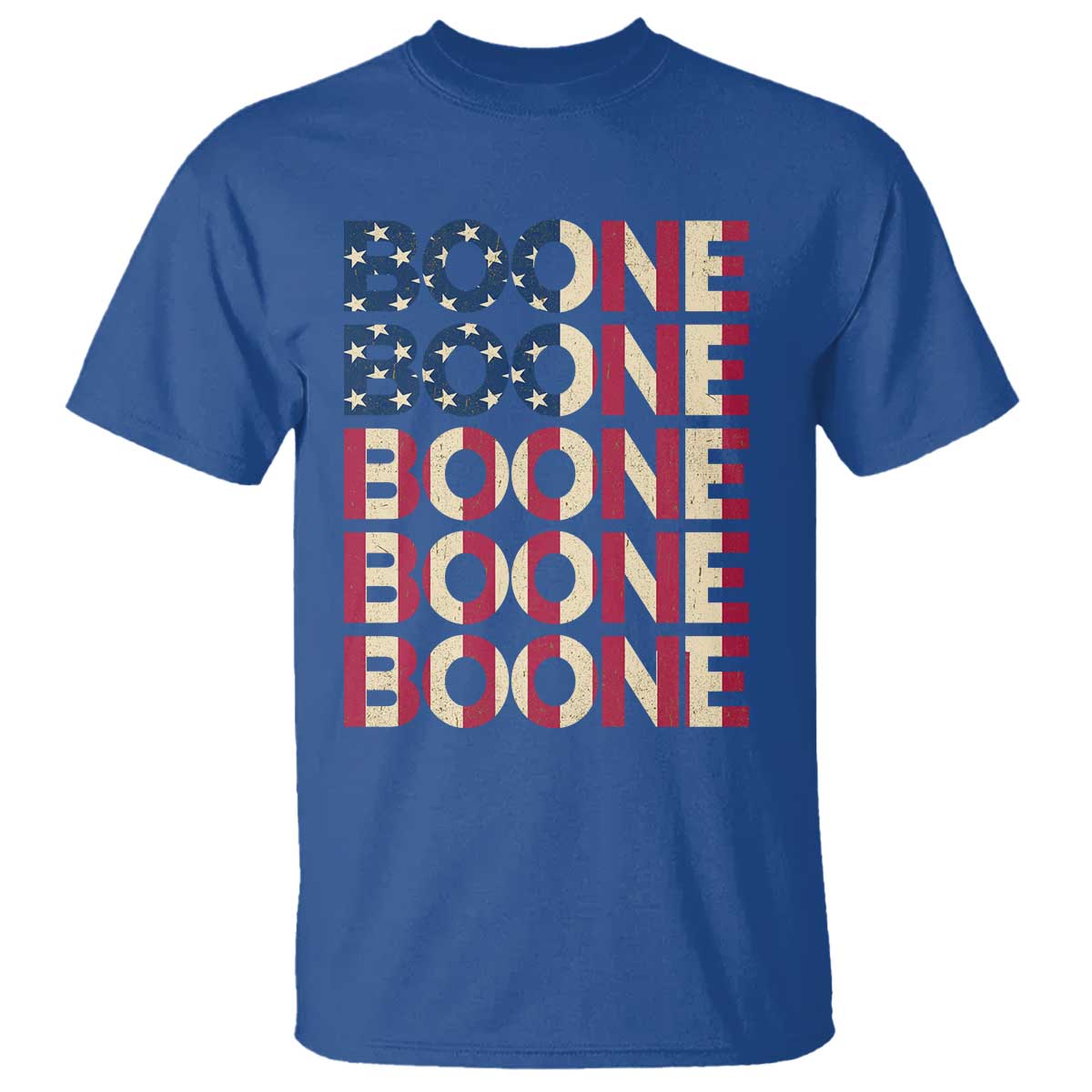 Boone Name Lover American Flag USA Stars Stripes T Shirt