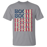 Boone Name Lover American Flag USA Stars Stripes T Shirt