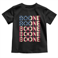 Boone Name Lover American Flag USA Stars Stripes Toddler T Shirt