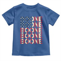 Boone Name Lover American Flag USA Stars Stripes Toddler T Shirt