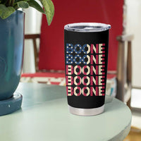 Boone Name Lover American Flag USA Stars Stripes Tumbler Cup