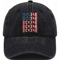 Boone Name Lover American Flag USA Stars Stripes Washed Cotton Baseball Cap