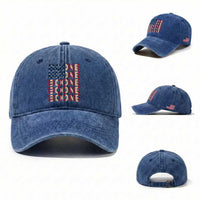 Boone Name Lover American Flag USA Stars Stripes Washed Cotton Baseball Cap