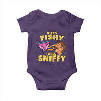 Funny Adult Humor Underwear Sniff Graphic Baby Onesie If It is Fishy I Will Sniffy Innuendo Absurdist Meme