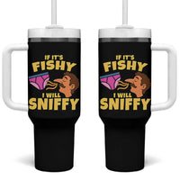 Funny Adult Humor Underwear Sniff Graphic Tumbler With Handle If It is Fishy I Will Sniffy Innuendo Absurdist Meme