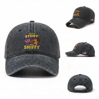 Funny Adult Humor Underwear Sniff Graphic Washed Cotton Baseball Cap If It is Fishy I Will Sniffy Innuendo Absurdist Meme
