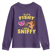 Funny Adult Humor Underwear Sniff Graphic Youth Sweatshirt If It is Fishy I Will Sniffy Innuendo Absurdist Meme