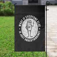 Funny Vintage Relaxed Frog Drinking Coffee Meme Garden Flag Wish I Lacked Critical Thinking Skills You All Seem So Happy