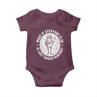 Funny Vintage Relaxed Frog Drinking Coffee Meme Baby Onesie Wish I Lacked Critical Thinking Skills You All Seem So Happy