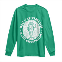 Funny Vintage Relaxed Frog Drinking Coffee Meme Long Sleeve Shirt Wish I Lacked Critical Thinking Skills You All Seem So Happy