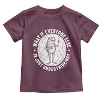 Funny Vintage Relaxed Frog Drinking Coffee Meme Toddler T Shirt Wish I Lacked Critical Thinking Skills You All Seem So Happy