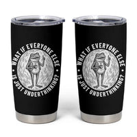Funny Vintage Relaxed Frog Drinking Coffee Meme Tumbler Cup Wish I Lacked Critical Thinking Skills You All Seem So Happy