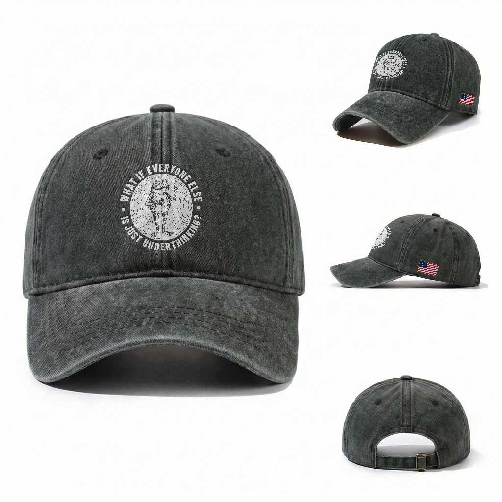 Funny Vintage Relaxed Frog Drinking Coffee Meme Washed Cotton Baseball Cap Wish I Lacked Critical Thinking Skills You All Seem So Happy