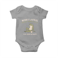 Funny Overthinking Frog Drinking Coffee Meme Baby Onesie What If Everyone Else Is Just Underthinking