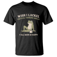 Funny Overthinking Frog Drinking Coffee Meme T Shirt What If Everyone Else Is Just Underthinking