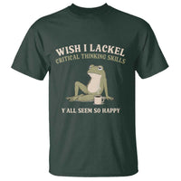 Funny Overthinking Frog Drinking Coffee Meme T Shirt What If Everyone Else Is Just Underthinking