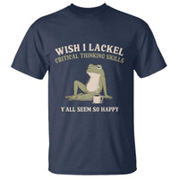 Funny Overthinking Frog Drinking Coffee Meme T Shirt What If Everyone Else Is Just Underthinking