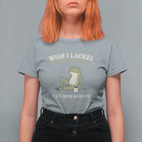 Funny Overthinking Frog Drinking Coffee Meme T Shirt For Women What If Everyone Else Is Just Underthinking