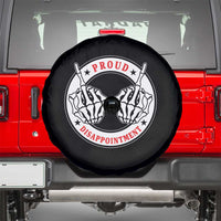 Proud Disappointment Skeleton Middle Finger Spare Tire Cover Edgy Sarcastic Rebel Attitude Family Black Sheep Humor