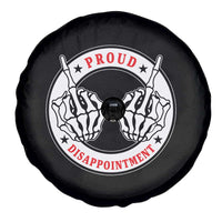 Proud Disappointment Skeleton Middle Finger Spare Tire Cover Edgy Sarcastic Rebel Attitude Family Black Sheep Humor