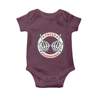 Proud Disappointment Skeleton Middle Finger Baby Onesie Edgy Sarcastic Rebel Attitude Family Black Sheep Humor