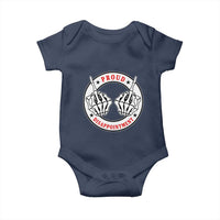 Proud Disappointment Skeleton Middle Finger Baby Onesie Edgy Sarcastic Rebel Attitude Family Black Sheep Humor