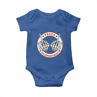 Proud Disappointment Skeleton Middle Finger Baby Onesie Edgy Sarcastic Rebel Attitude Family Black Sheep Humor