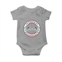Proud Disappointment Skeleton Middle Finger Baby Onesie Edgy Sarcastic Rebel Attitude Family Black Sheep Humor