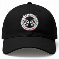Proud Disappointment Skeleton Middle Finger Baseball Cap Edgy Sarcastic Rebel Attitude Family Black Sheep Humor