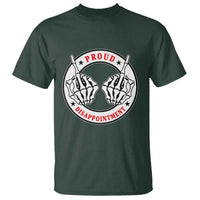 Proud Disappointment Skeleton Middle Finger T Shirt Edgy Sarcastic Rebel Attitude Family Black Sheep Humor
