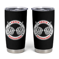 Proud Disappointment Skeleton Middle Finger Tumbler Cup Edgy Sarcastic Rebel Attitude Family Black Sheep Humor